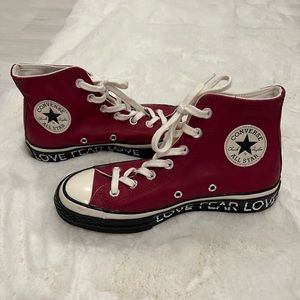 Converse love fear love maroon wmns size 7